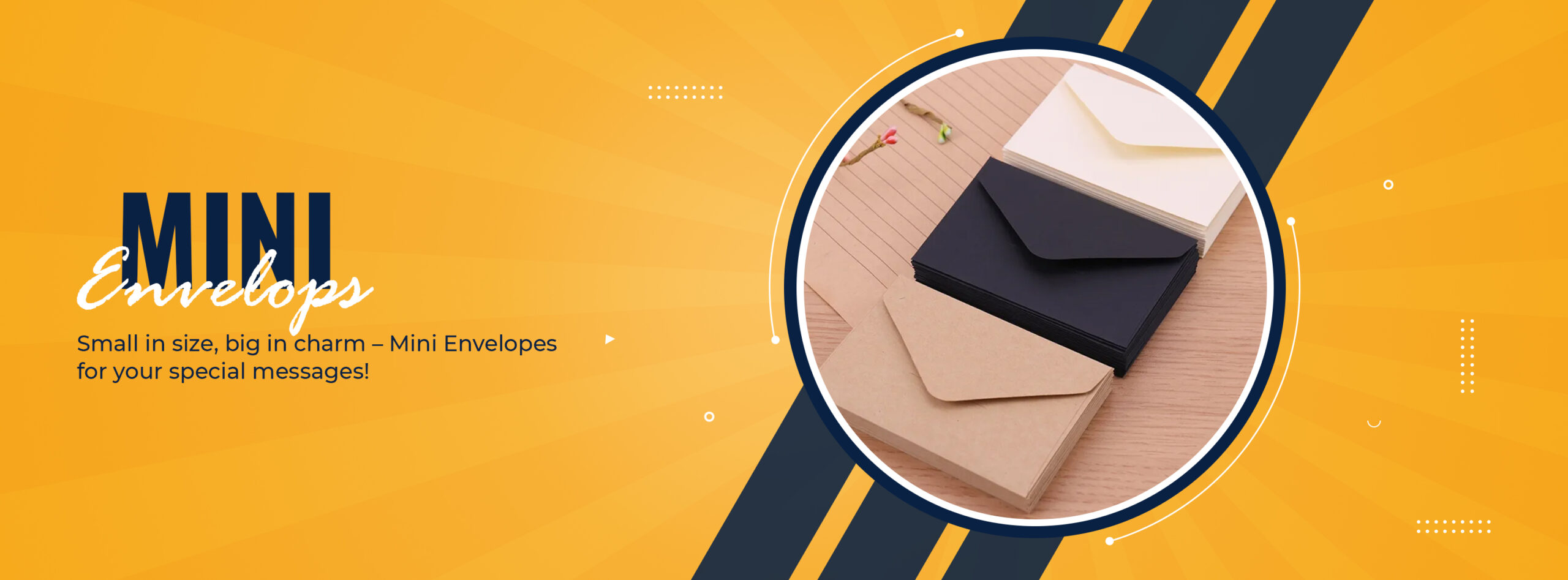 Mini Envelops Web Banner Design